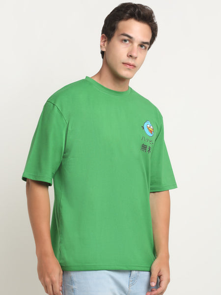 Vroom Tweet- Green  Oversized T-Shirt