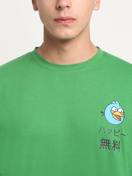 Vroom Tweet- Green  Oversized T-Shirt