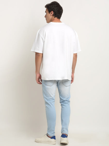 Vibing Together Glow Out White Oversized T-Shirt