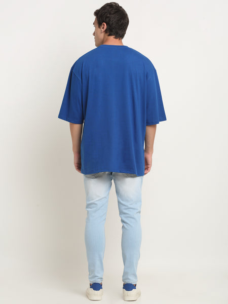 Vibing Together - Blue Oversized T-Shirt