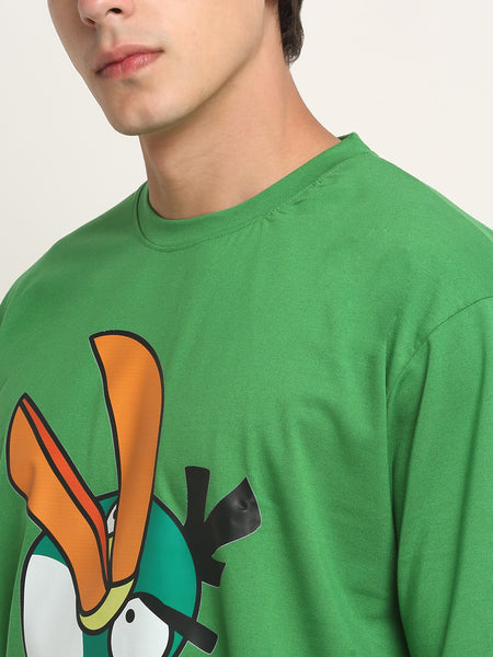 Hyper Bird - Green Oversized T-Shirt