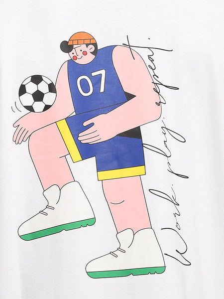 Work Play Repeat Oversized T-Shirt