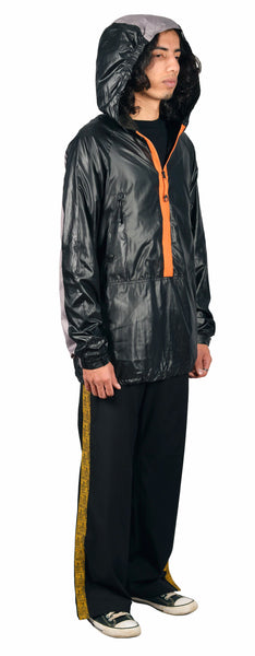 Contrast Zip Pop-Over
