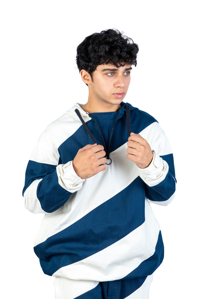 Re-Purposed Diagonal Stripe Co-Ordinated Set