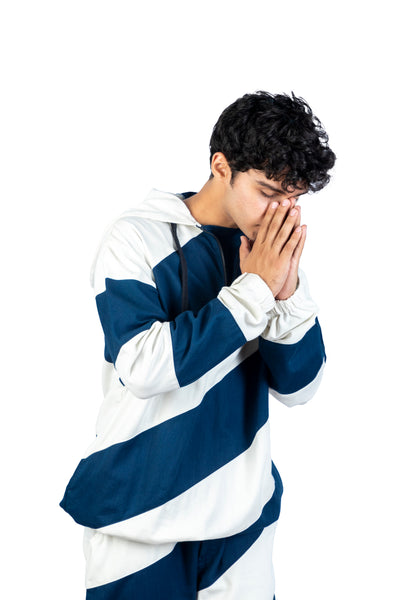 Re-Purposed Diagonal Stripe Co-Ordinated Set
