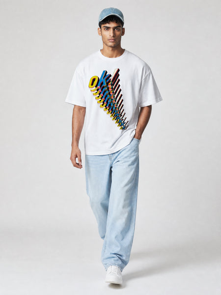 Theorem OK Oversized T-Shirt - White