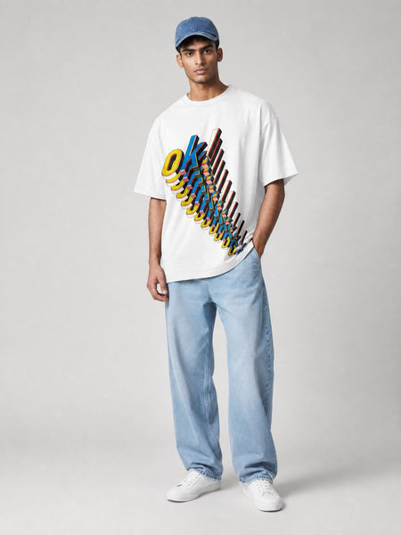 Theorem OK Oversized T-Shirt - White