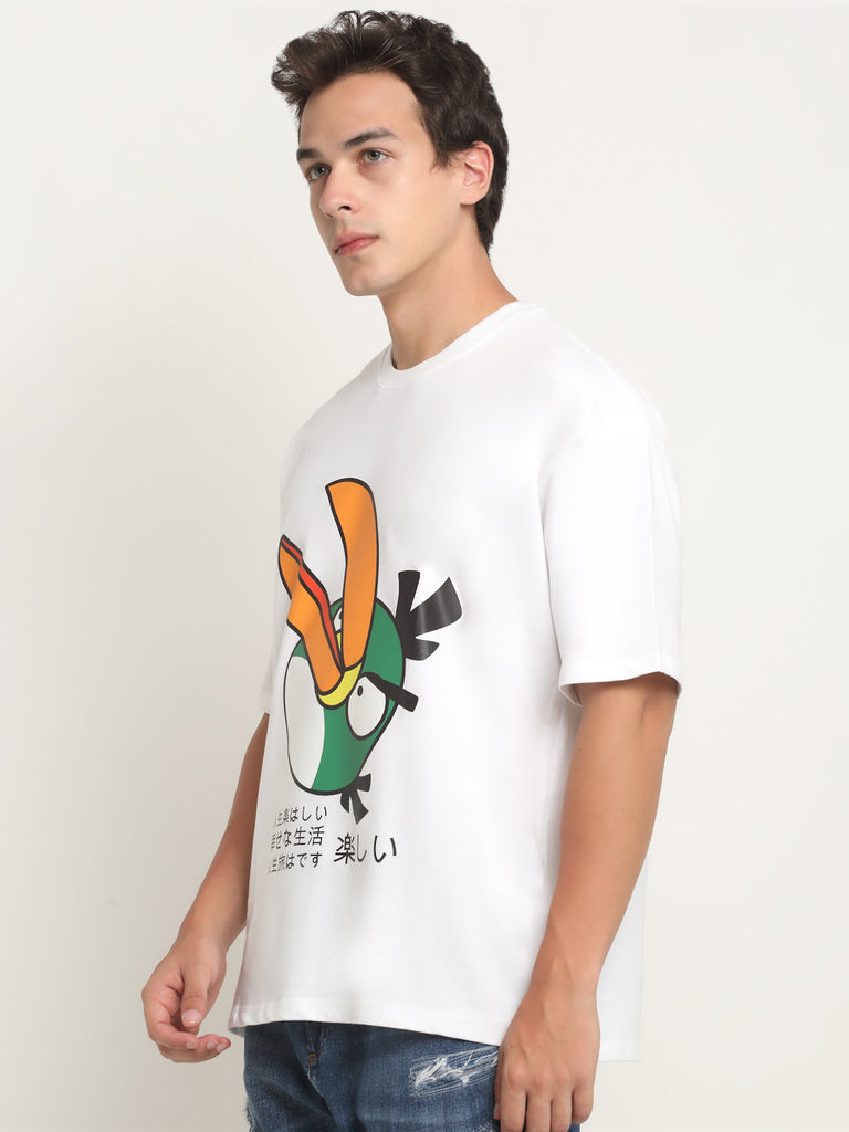 Hyper Bird - White Oversized T-Shirt – Theorem