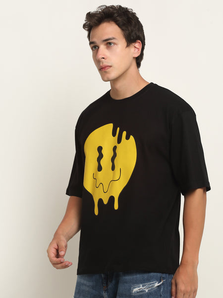 Melted Smiley Oversized T-Shirt