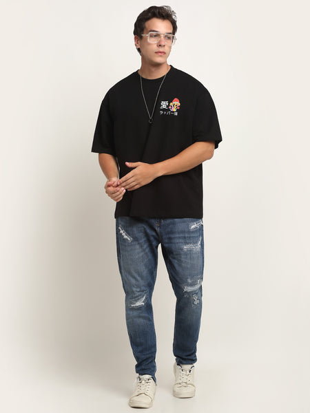 Dancing Mamba - Black Oversized T-Shirt