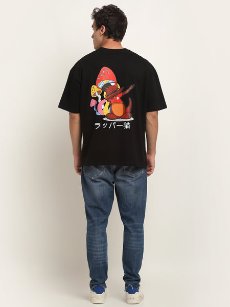 Dancing Mamba - Black Oversized T-Shirt