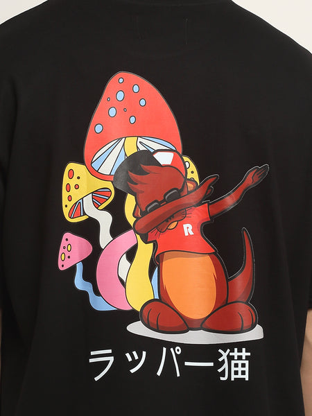 Dancing Mamba - Black Oversized T-Shirt