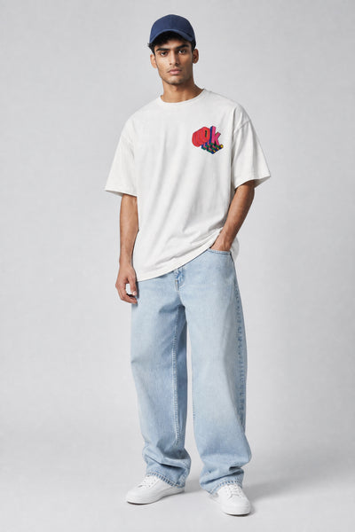 Theorem Ok Yup Sure F&B Oversized T-Shirt - White