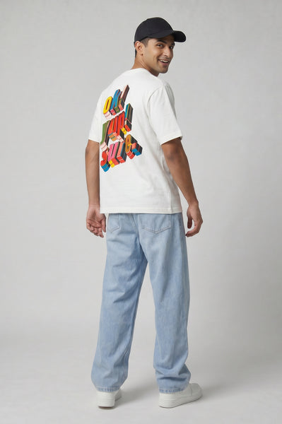 Theorem Ok Yup Sure F&B Oversized T-Shirt - White
