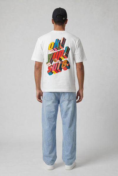 Theorem Ok Yup Sure F&B Oversized T-Shirt - White