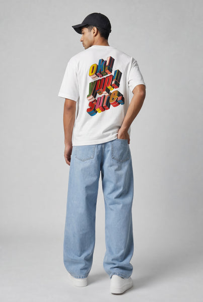 Theorem Ok Yup Sure F&B Oversized T-Shirt - White