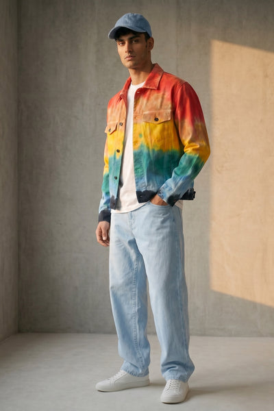Rainbow Tie Dye Jacket