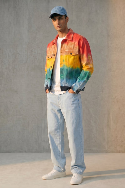 Rainbow Tie Dye Jacket