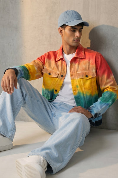 Rainbow Tie Dye Jacket