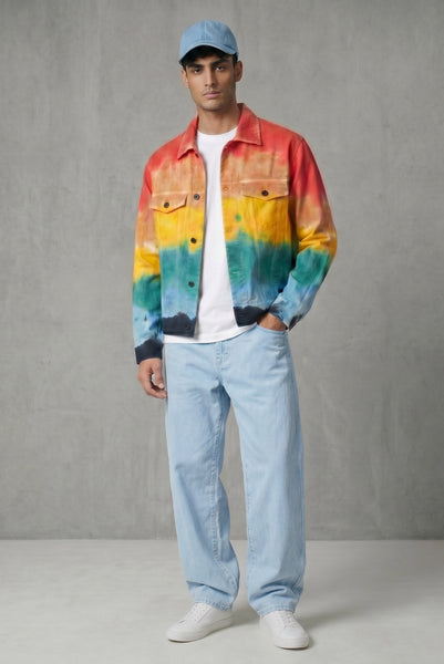 Rainbow Tie Dye Jacket