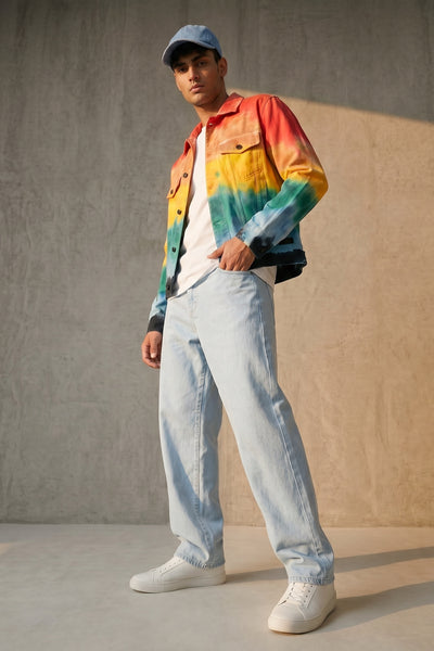 Rainbow Tie Dye Jacket