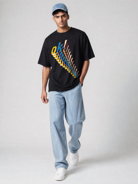 Theorem OK Oversized T-Shirt - Black