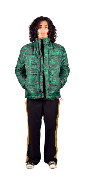 All Over Theorem Printed Quilted Jacket