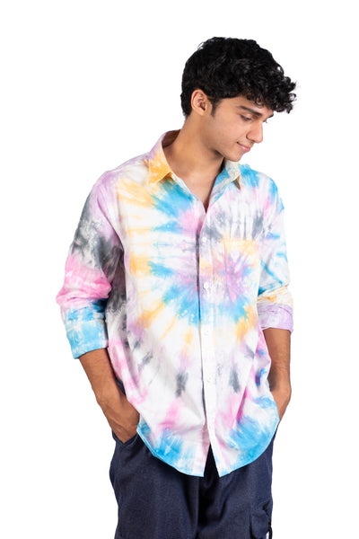 Happy Spiral Tie Dye Shirt