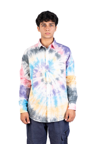 Multi Color Spiral Tie Dye Shirt