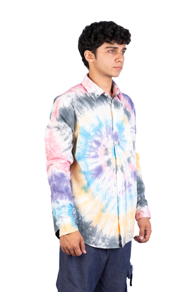 Multi Color Spiral Tie Dye Shirt