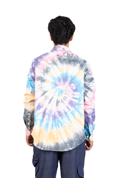 Multi Color Spiral Tie Dye Shirt