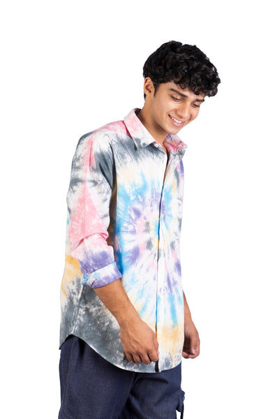 Multi Color Spiral Tie Dye Shirt