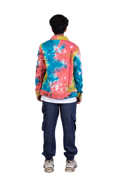 Happy Color Splash Tie Dye Jacket
