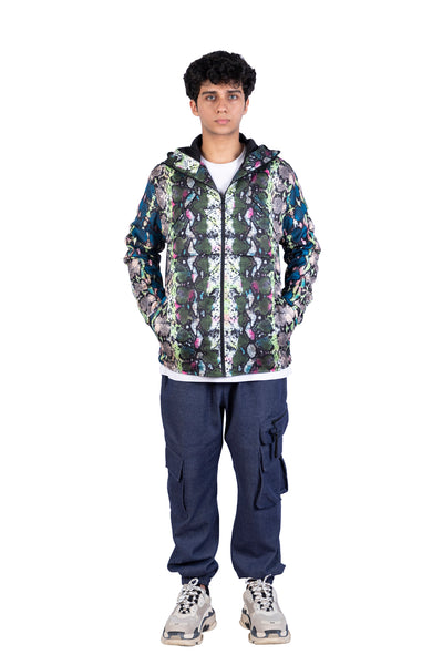 Multi Color Python Jacket