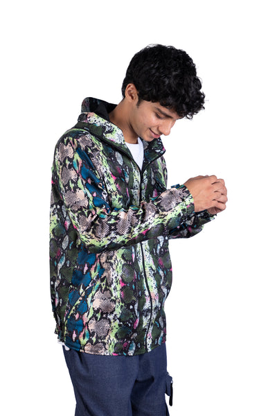 Multi Color Python Jacket