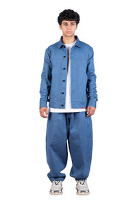 Theorem Melange Denim Extra Loose fit Explora Trousers