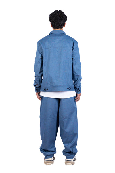 Theorem Melange Denim Extra Loose fit Explora Trousers