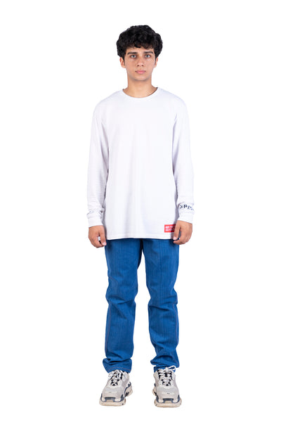 Meander Seam Denim Trousers