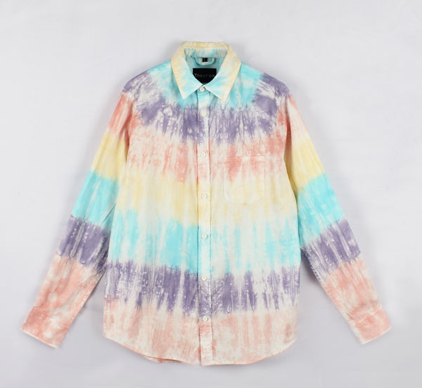 Rainbow Stripe Tie Dye Shirt