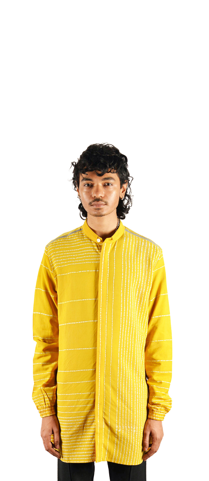 Merino Wool Natural Col Batik Dyed Shirt